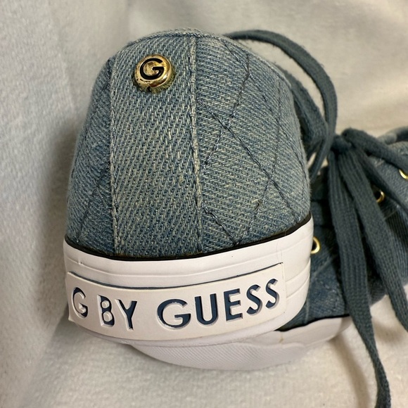 By Guess Los Angeles Backer Lace-Up
Sneakers Medium Blue Denim Fabric SIZE 8M - Picture 2 of 11